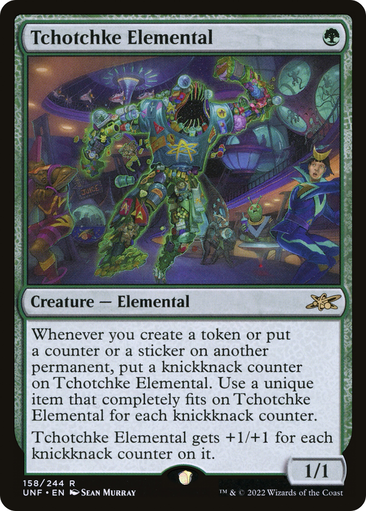 Tchotchke Elemental (158) - Unfinity