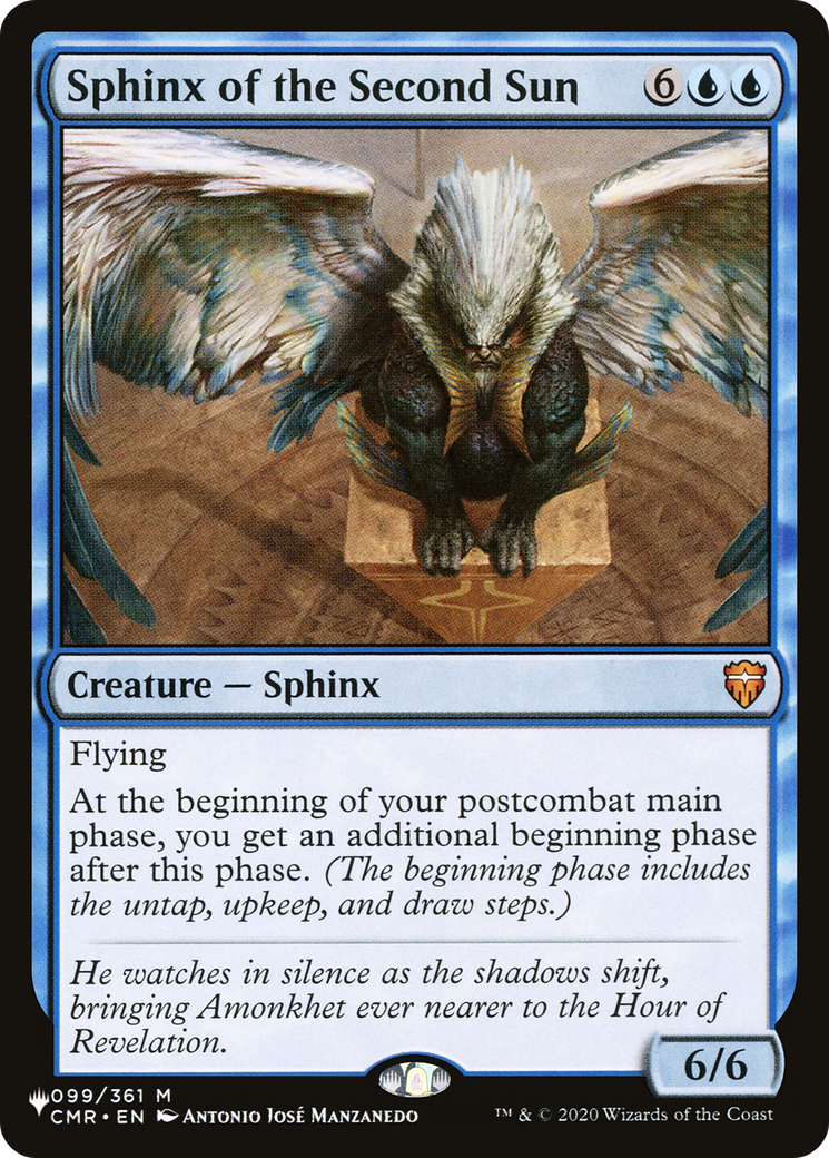 Sphinx of the Second Sun (CMR-99) - The List