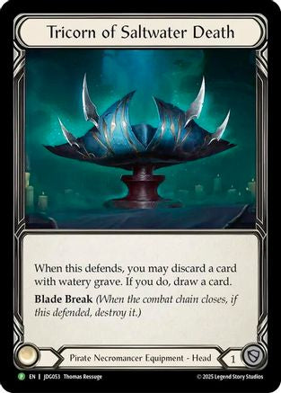 Tricorn of Saltwater Death (JDG053) Cold Foil - FaB Promos