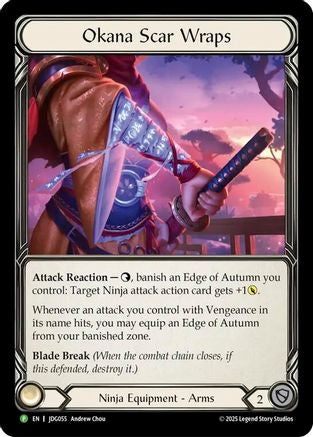 Okana Scar Wraps (JDG055) Cold Foil - FaB Promos