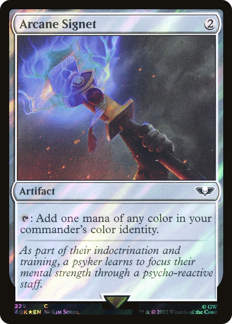 Arcane Signet (229) Surge Foil - Warhammer 40,000 Commander
