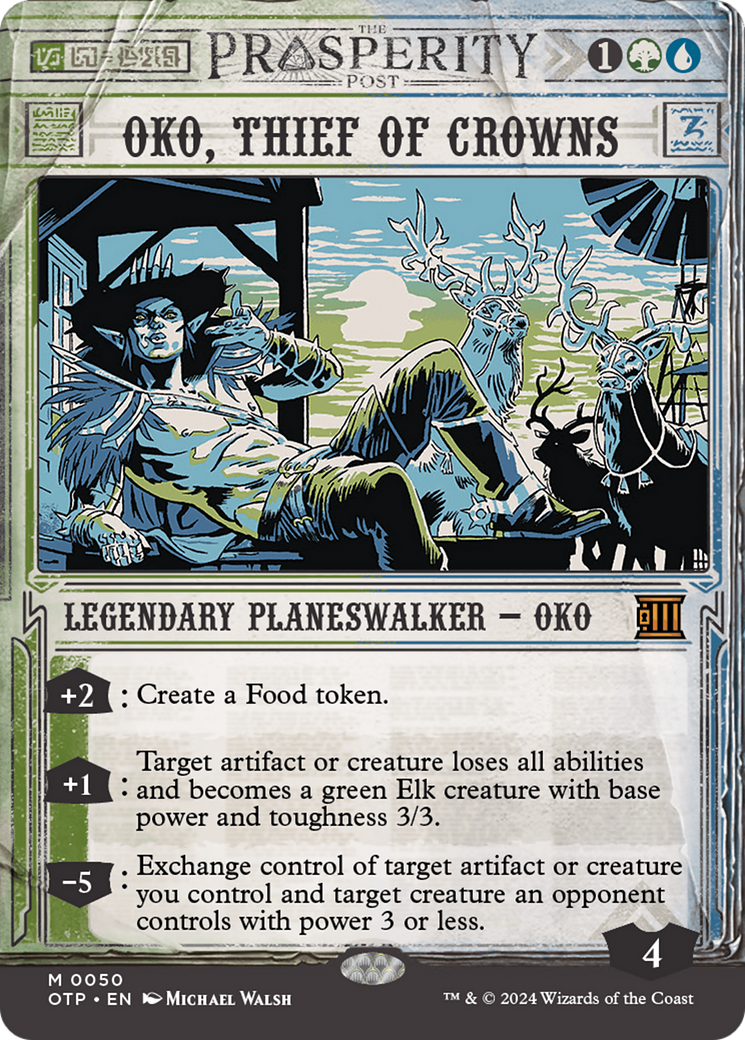 Oko, Thief of Crowns: (Showcase)(Borderless) (050)