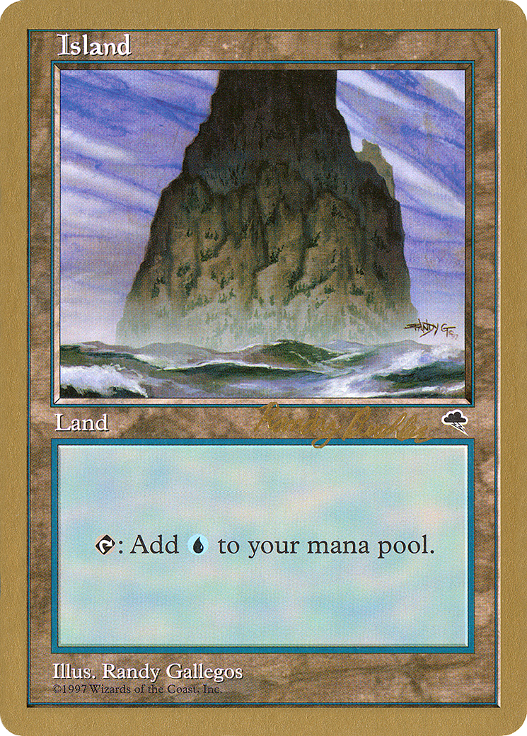 Island (Spire) - 1998 Randy Buehler (TMP) (Retro) - World Championship Decks 1998