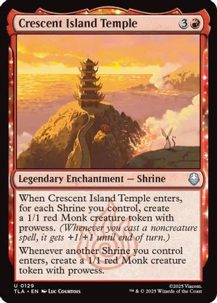 Crescent Island Temple (129) Foil - Avatar: The Last Airbender