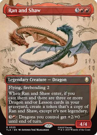 Ran and Shaw (Borderless) (325) - Avatar: The Last Airbender