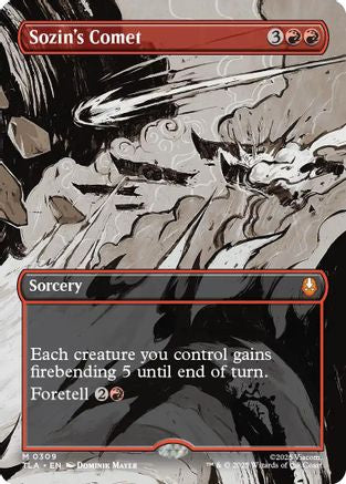 Sozin's Comet (Borderless) (309) Foil - Avatar: The Last Airbender