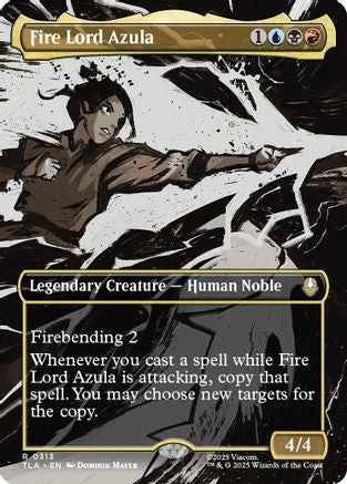 Fire Lord Azula (0313) (Borderless) (313) Foil - Avatar: The Last Airbender