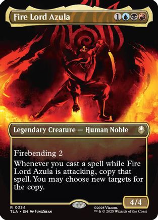 Fire Lord Azula (Borderless) (334) Foil - Avatar: The Last Airbender