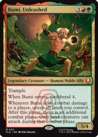 Bumi, Unleashed (211) Foil - Avatar: The Last Airbender