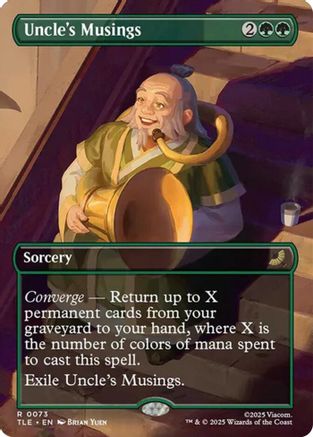 Uncle's Musings (Borderless) (073) - Avatar: The Last Airbender: Eternal-Legal