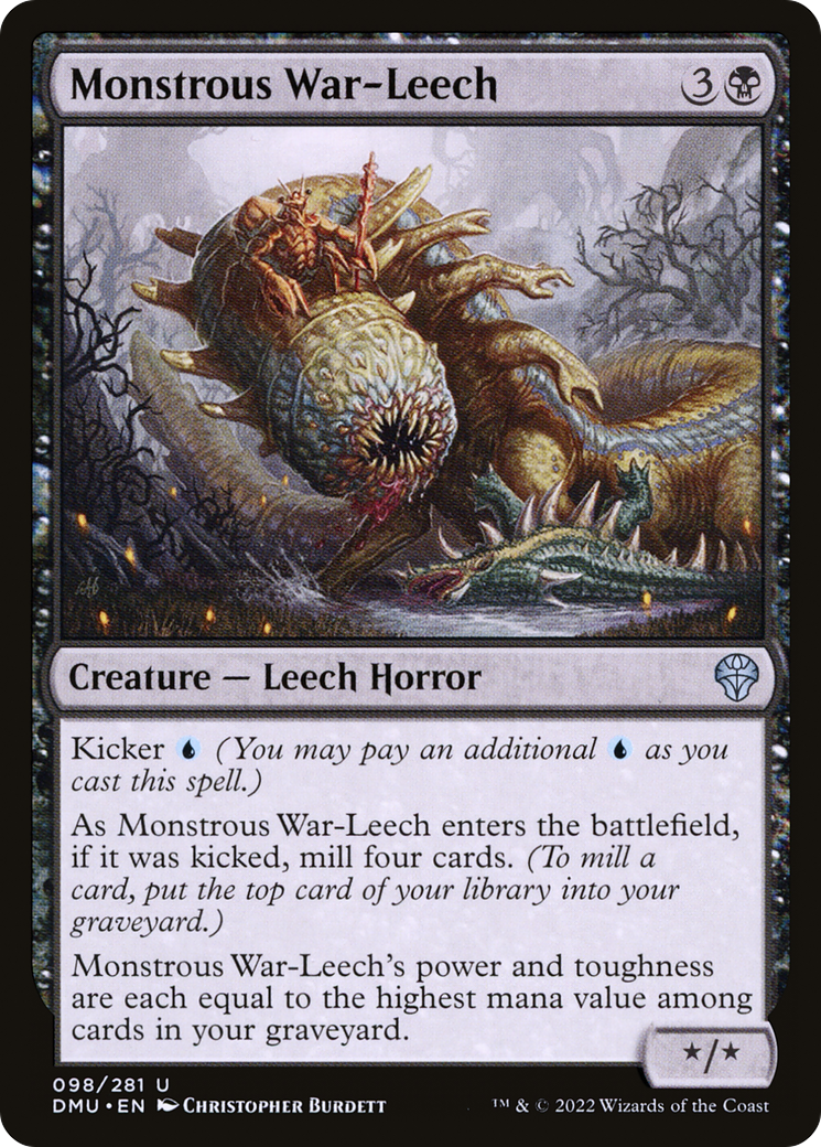 Monstrous War-Leech (098) Foil - Dominaria United