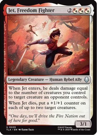 Jet, Freedom Fighter (229) Foil - Avatar: The Last Airbender
