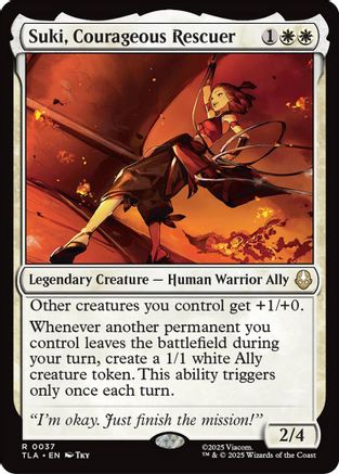 Suki, Courageous Rescuer (037) Foil - Avatar: The Last Airbender