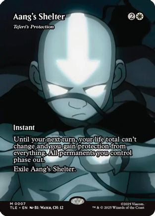 Aang's Shelter - Teferi's Protection (Borderless) (007) Foil - Avatar: The Last Airbender: Eternal-Legal