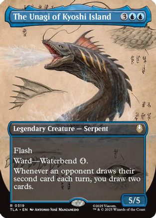 The Unagi of Kyoshi Island (Borderless) (319) Foil - Avatar: The Last Airbender