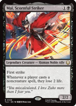Mai, Scornful Striker (109) Foil - Avatar: The Last Airbender