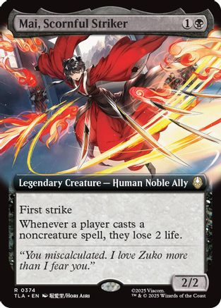 Mai, Scornful Striker (Extended Art) (374) - Avatar: The Last Airbender