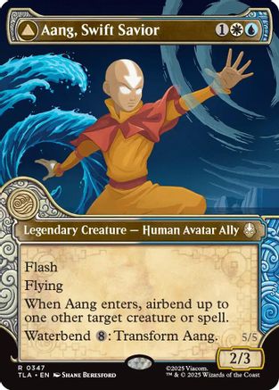 Aang, Swift Savior (Showcase) (347) Foil - Avatar: The Last Airbender