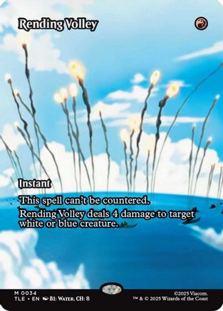 Rending Volley (Borderless) (034) Foil - Avatar: The Last Airbender: Eternal-Legal
