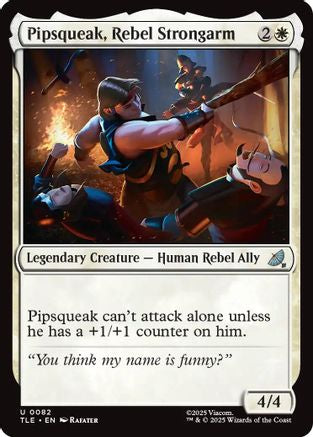 Pipsqueak, Rebel Strongarm (082) Foil - Avatar: The Last Airbender: Eternal-Legal
