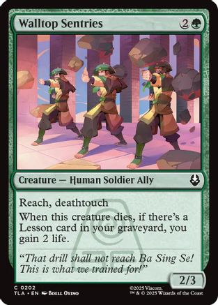 Walltop Sentries (202) Foil - Avatar: The Last Airbender