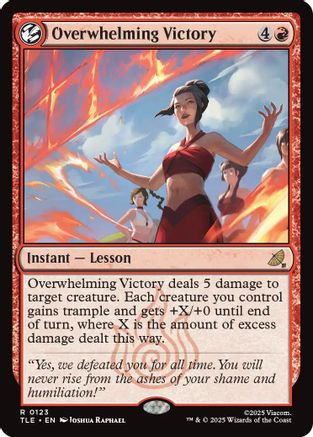 Overwhelming Victory (123) Foil - Avatar: The Last Airbender: Eternal-Legal