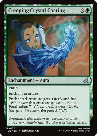 Creeping Crystal Coating (136) Foil - Avatar: The Last Airbender: Eternal-Legal