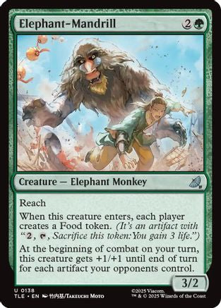 Elephant-Mandrill (138) Foil - Avatar: The Last Airbender: Eternal-Legal