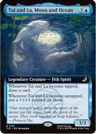 Tui and La, Moon and Ocean (Extended Art) (181) Foil - Avatar: The Last Airbender: Eternal-Legal