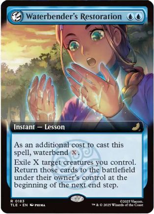 Waterbender's Restoration (Extended Art) (183) Foil - Avatar: The Last Airbender: Eternal-Legal