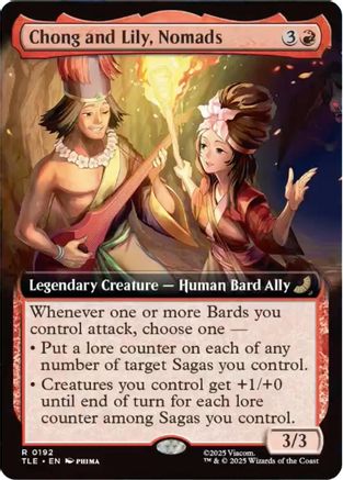 Chong and Lily, Nomads (Extended Art) (192) Foil - Avatar: The Last Airbender: Eternal-Legal