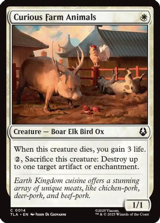 Curious Farm Animals (014) Foil - Avatar: The Last Airbender