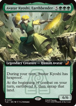 Avatar Kyoshi, Earthbender (Extended Art) (201) Foil - Avatar: The Last Airbender: Eternal-Legal