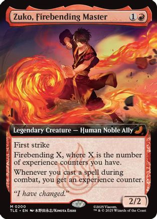 Zuko, Firebending Master (Extended Art) (200) - Avatar: The Last Airbender: Eternal-Legal