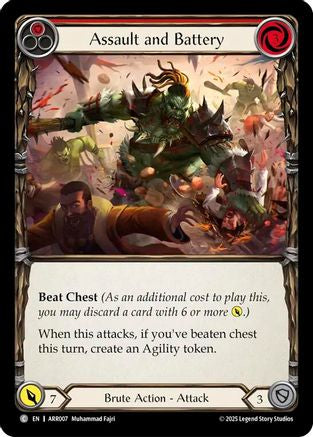 Assault and Battery (Red) (ARR007) - Armory Deck: Rhinar