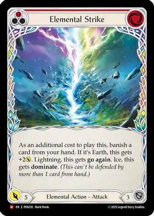 Elemental Strike (PEN205) Rainbow Foil - Compendium of Rathe
