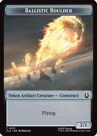 Ballistic Boulder // Food (0019) Double-Sided Token (13 // 19) - Avatar: The Last Airbender