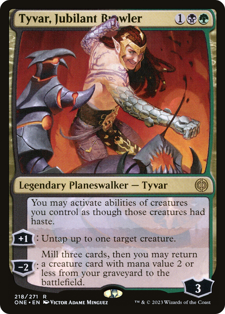 Tyvar, Jubilant Brawler (218) Foil - Phyrexia: All Will Be One