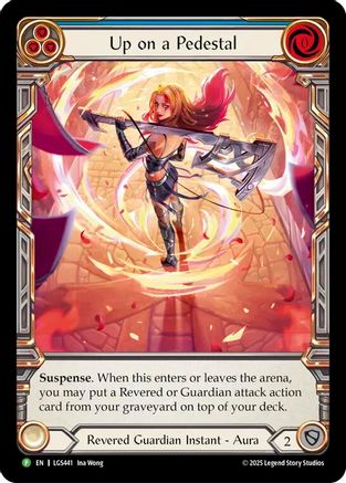 Up on a Pedestal (Extended Art) (LGS441) Cold Foil - Flesh and Blood: Promo Cards
