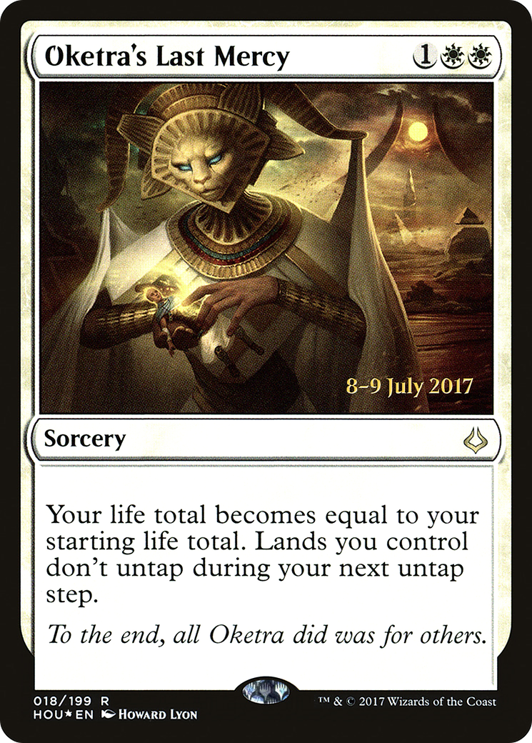 Oketra's Last Mercy (18s) Foil - Hour of Devastation Promos