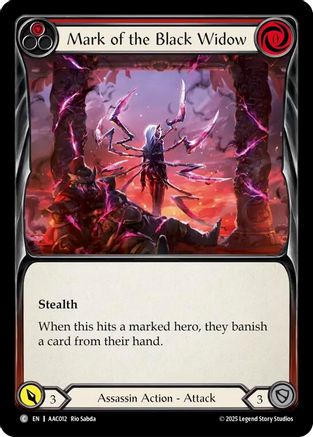 Mark of the Black Widow (Red) (AAC012) - Armory Deck: Arakni