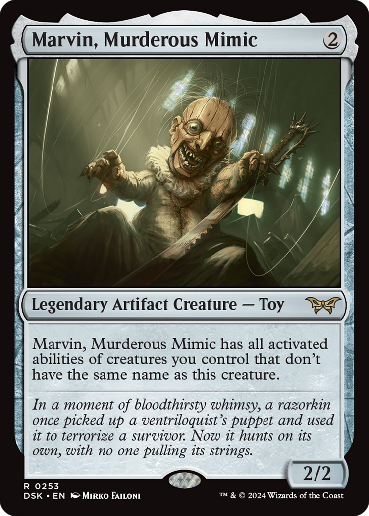 Marvin, Murderous Mimic (253) Foil - Duskmourn: House of Horror