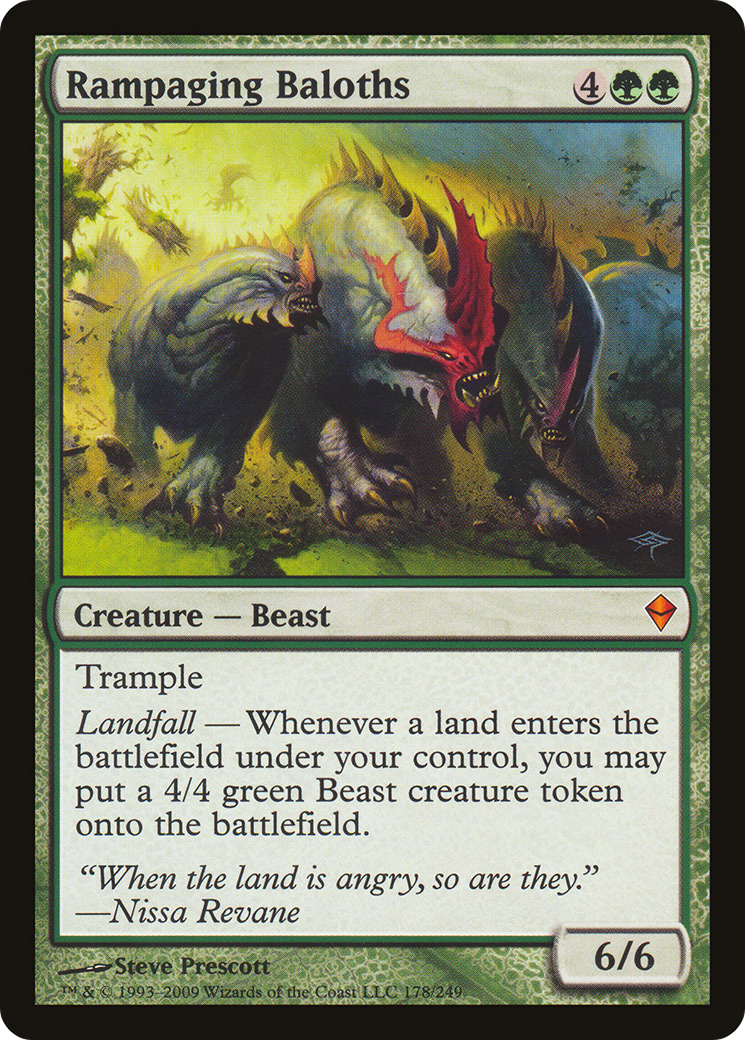 Rampaging Baloths (178) Foil - Zendikar
