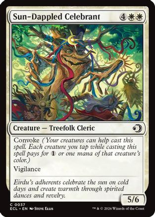 Sun-Dappled Celebrant (037) Foil - Lorwyn Eclipsed