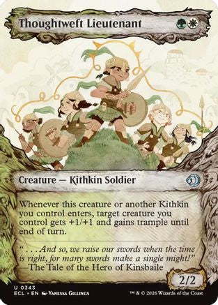 Thoughtweft Lieutenant (Showcase) (343) Foil - Lorwyn Eclipsed