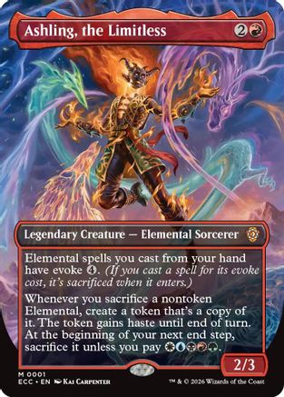 Ashling, the Limitless (Borderless) (001) - Commander: Lorwyn Eclipsed