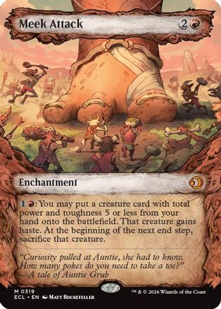 Meek Attack (Showcase) (319) Foil - Lorwyn Eclipsed