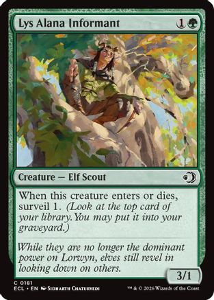 Lys Alana Informant (181) Foil - Lorwyn Eclipsed