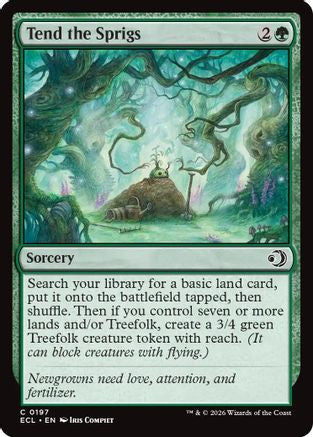 Tend the Sprigs (197) Foil - Lorwyn Eclipsed
