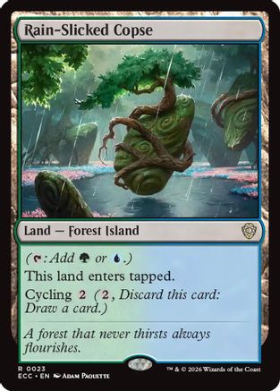 Rain-Slicked Copse (023) - Commander: Lorwyn Eclipsed